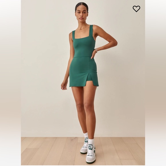 REFORMATION Daria Ecomove Active Dress Green M - Picture 2 of 8